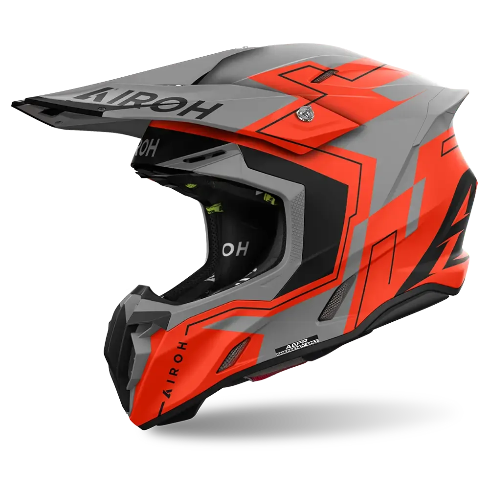 AIROH TWIST 3.0 DIZZY ORANGE FLURO MATT