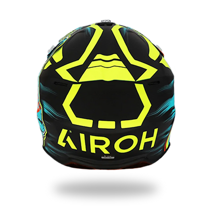 AIROH WRAAAP 'CYBER' YELLOW MATT HELMET
