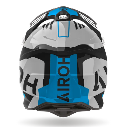 AIROH STRYKER BRAVE BLUE / GREY GLOSS