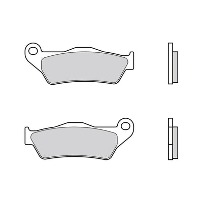 Brembo B-07BB04SA Road (SA) Sintered Rear Brake Pad (07BB04.SA) Brembo