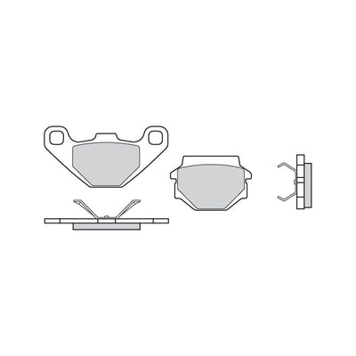 Brembo B-07BB07TT Off Road (TT) Carbon Ceramic Rear Brake Pad (07BB07.TT) Brembo