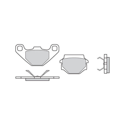 Brembo B-07BB07TT Off Road (TT) Carbon Ceramic Rear Brake Pad (07BB07.TT) Brembo