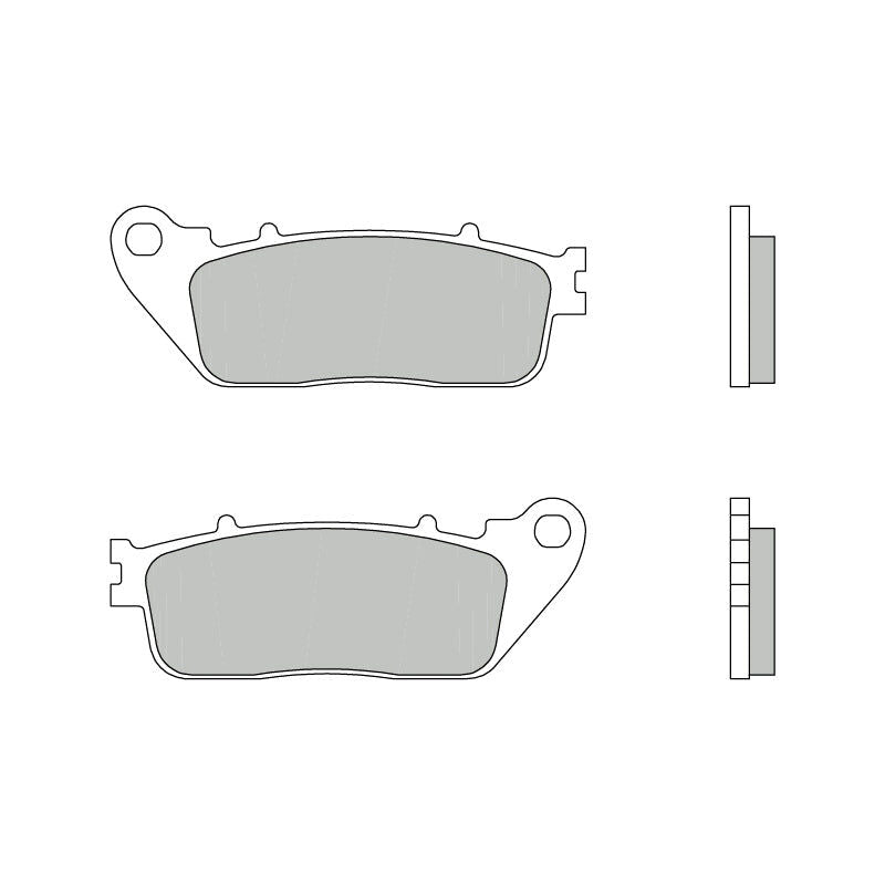 Brembo B-07HO13CC Road (CC) Carbon Ceramic Rear Brake Pad (07HO13.CC) Brembo