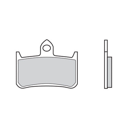 Brembo B-07HO28SA Road (SA) Sintered Front Brake Pad (07HO28.SA) Brembo