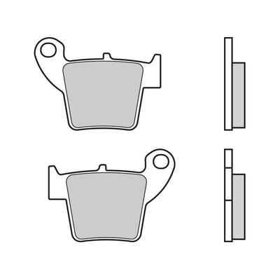 Brembo B-07HO48SX Off Road (SX) Sintered Rear Brake Pad (07HO48.SX) Brembo