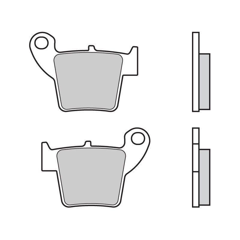 Brembo B-07HO48SX Off Road (SX) Sintered Rear Brake Pad (07HO48.SX) Brembo