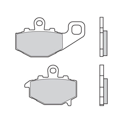 Brembo B-07KA16SP Road (SP) Sintered Rear Brake Pad (07KA16.SP) Brembo