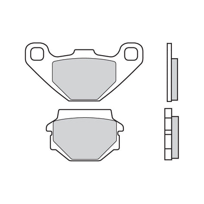 Brembo B-07KS04SD Off Road (SD) Sintered Rear Brake Pad (07KS04.SD) Brembo