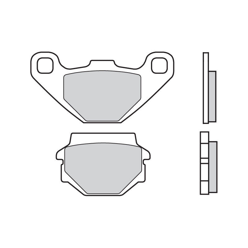 Brembo B-07KS04SD Off Road (SD) Sintered Rear Brake Pad (07KS04.SD) Brembo