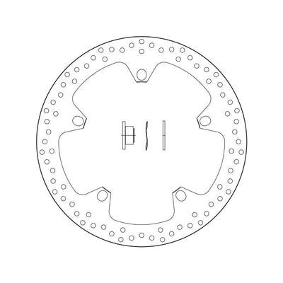 Brembo Serie Oro Fixed Front Brake Disc for BMW F 800/S 1000/HP2/K 1200/R 1200/R NINE T/1300 K 1300/K 1600 Models