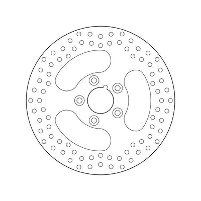 Brembo Serie Oro Fixed Rear Brake Disc for most Harley-Davidson FLHR/FLHS/FLHT/FLST/FLT/FX/XL/FXST Models
