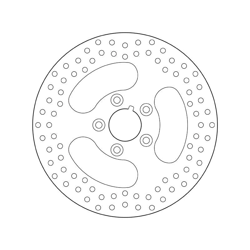 Brembo Serie Oro Fixed Rear Brake Disc for most Harley-Davidson FLHR/FLHS/FLHT/FLST/FLT/FX/XL/FXST Models