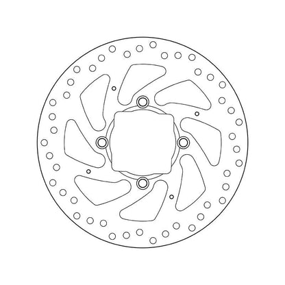 Brembo Serie Oro Fixed Rear Brake Disc for Ducati Diavel/Carbon/Dark/Strada