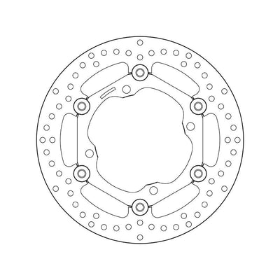 Brembo Serie Oro Floating Front Brake Disc for Kawasaki 250 KX/F/KXE F/450 KLX R/KX F/KXE F