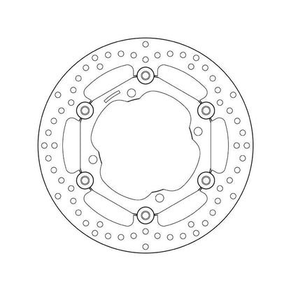 Brembo Serie Oro Floating Front Brake Disc for Kawasaki 250 KX/F/KXE F/450 KLX R/KX F/KXE F