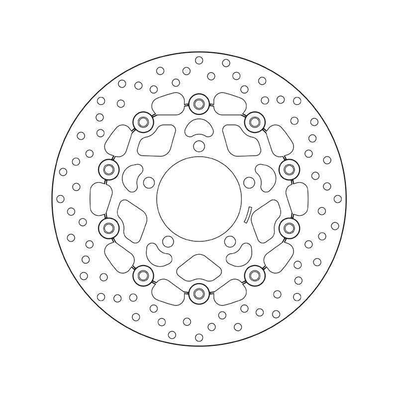 Brembo Serie Oro Floating Front Brake Disc for Kawasaki ZX-6RR/ZX-6R 636 Ninja Brembo