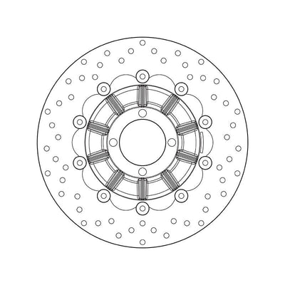 Brembo Serie Oro Floating Front Brake Disc for BMW R 800 GS/PD/R 1000 R/RS/RT