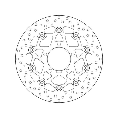 Brembo Serie Oro Floating Front Brake Disc for Kawasaki 600 ZX-6R/RR/636 ZX-6 Ninja/650 ER 6 F/N/Versys/Z 750 R/ABS/Versys 1000/Z SX/ABS/ZX 10 R