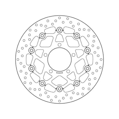 Brembo Serie Oro Floating Front Brake Disc for Kawasaki 600 ZX-6R/RR/636 ZX-6 Ninja/650 ER 6 F/N/Versys/Z 750 R/ABS/Versys 1000/Z SX/ABS/ZX 10 R