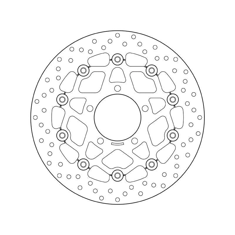 Brembo Serie Oro Floating Front Brake Disc for Kawasaki 600 ZX-6R/RR/636 ZX-6 Ninja/650 ER 6 F/N/Versys/Z 750 R/ABS/Versys 1000/Z SX/ABS/ZX 10 R