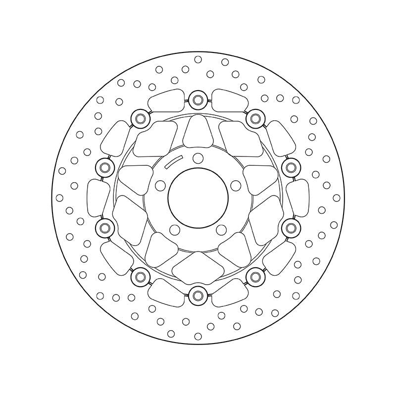 Brembo Serie Oro Floating Front Brake Disc for most Kawasaki Models Brembo