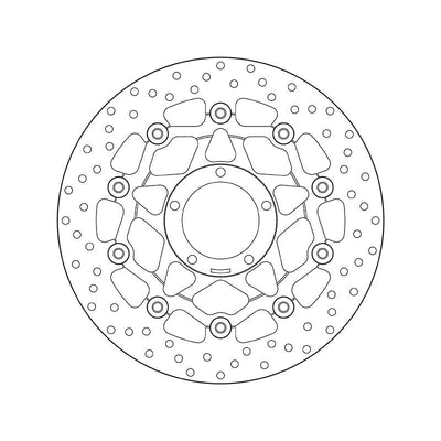 Brembo Serie Oro Floating Front Brake Disc for Ducati Hypermotard 796/Hypermotard 1100/EVO/EVO SP/S