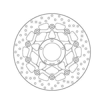 Brembo Serie Oro Floating Front Brake Disc for Ducati Hypermotard 796/Hypermotard 1100/EVO/EVO SP/S