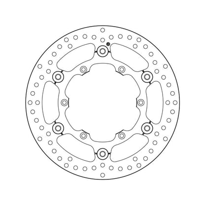 Brembo Serie Oro Floating Front Brake Disc for Yamaha YZ 250F 16-Up