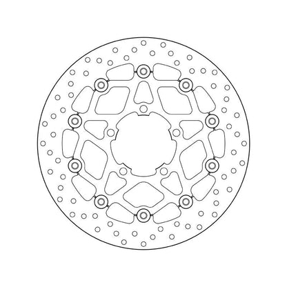 Brembo Serie Oro Floating Front Brake Disc for Triumph Daytona/R