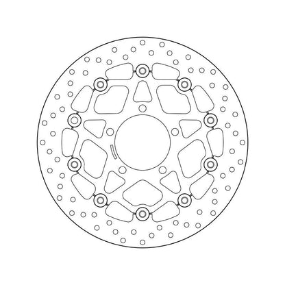 Brembo Serie Oro Floating Front Brake Disc for Kawasaki ZX-6R 636 Ninja/ABS/Z 800/ABS/E/ZX10R Ninja/ABS/GTR 07-11/ZZR/ABS