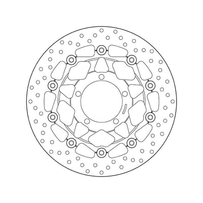 Brembo Serie Oro Floating Front Brake Disc for Triumph 675 Daytona Triple/Speed Triple/R