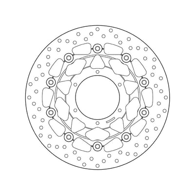 Brembo Serie Oro Floating Front Brake Disc for Honda CBR600RR/ABS/CBR 1000 R/ABS/CBB RR/CB 1300