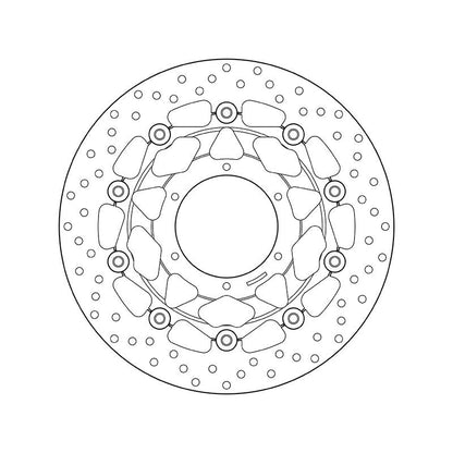 Brembo Serie Oro Floating Front Brake Disc for Honda CBR600RR/ABS/CBR 1000 R/ABS/CBB RR/CB 1300