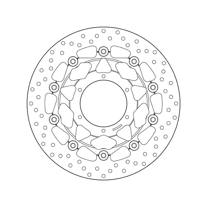 Brembo Serie Oro Floating Front Brake Disc for Honda CBR600RR/ABS/CBR 1000 R/ABS/CBB RR/CB 1300