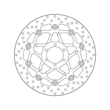 Brembo Serie Oro Floating Front Brake Disc for Aprilia/Benelli/Bimota/Cagiva/Ducati/Gilera/KTM/Laverda/Mondial/Moto Guzzi/Moto Morino/Voxan/Yamaha Brembo