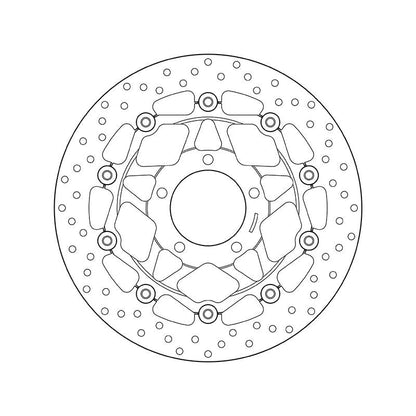 Brembo Serie Oro Floating Front Brake Disc for Triumph Daytona T955i/Speed Triple T955/Sprint 1050 ST