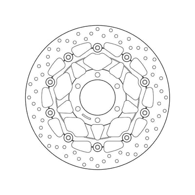 Brembo Serie Oro Floating Front Brake Disc for Triumph Speed Triple 900 T509/T 595 Daytona 950/Daytona T955i/Sprint 955 RS/ST