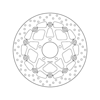 Brembo Serie Oro Floating Front Brake Disc for Suzuki GSX 600 R/GSX 750-R/GSX 1000 R/TL 1000 R/S/GSX-R 1300 Hayabusa/GSX 1400