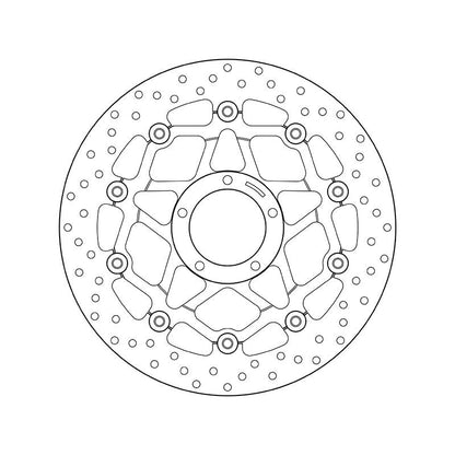 Brembo Serie Oro Floating Front Brake Disc for Ducati Diavel/XDiavel/Hypermotard/Hyperstrada/Monster/Multistrada 1200/950