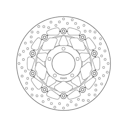 Brembo Serie Oro Floating Front Brake Disc for Triumph Speed Triple 1050 S/Tiger 1050/ABS Brembo