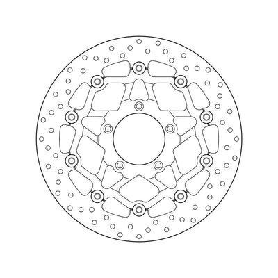 Brembo Serie Oro Floating Front Brake Disc for MV Agusta F4 1000/R/RR/1090 Brutale/Corsa/R/RR