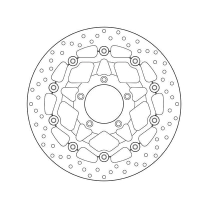 Brembo Serie Oro Floating Front Brake Disc for MV Agusta F4 1000/R/RR/1090 Brutale/Corsa/R/RR