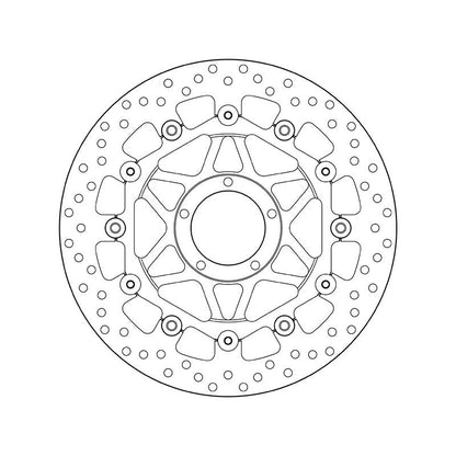 Brembo Serie Oro Floating Front Brake Disc for most Ducati Models