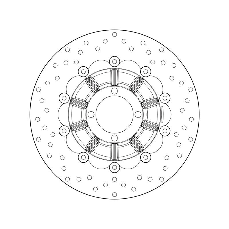 Brembo Serie Oro Floating Front Brake Disc for BMW R 650 RT/R 80/R/RT/R 1000 GS/PD Brembo