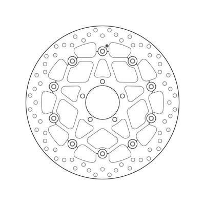 Brembo Serie Oro Floating Front Brake Disc for Ducati Scrambler 13-23 Models