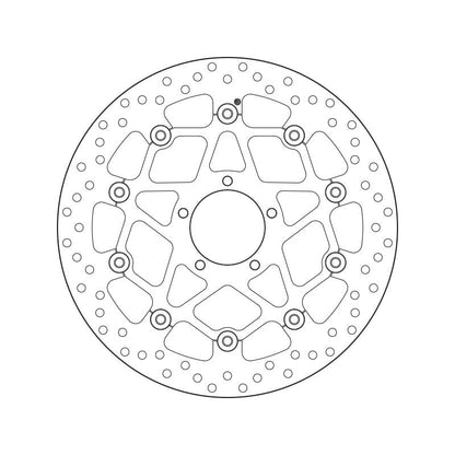 Brembo Serie Oro Floating Front Brake Disc for Ducati Scrambler 13-23 Models