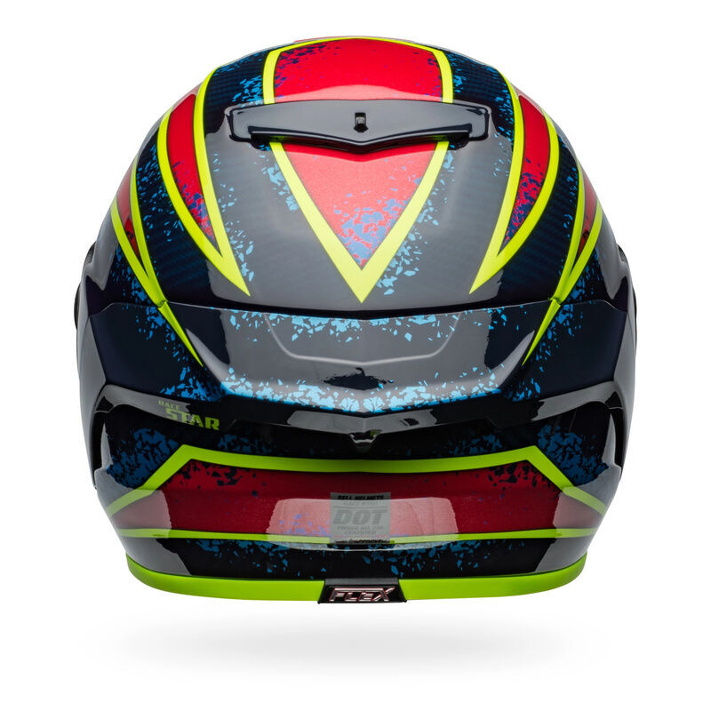 BELL RACESTAR DLX XENON BLUE/RET  HELMET