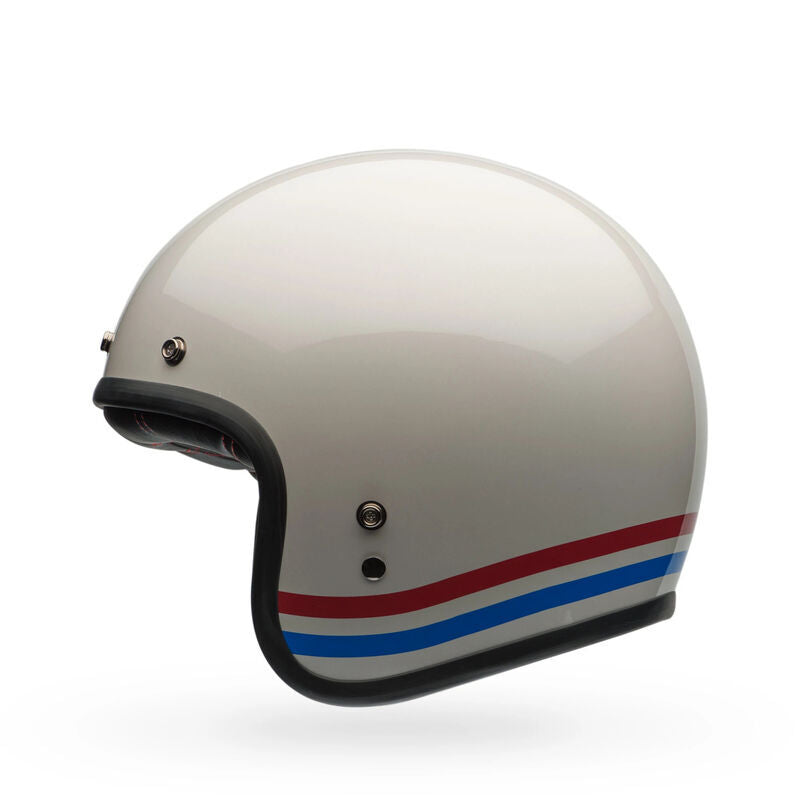 BELL CUSTOM 500 STRIPES PRL WHITE  HELMET