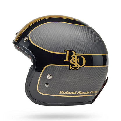 BELL CUSTOM500 CARBON RSDPLR M/G BLACK/GOLD  HELMET