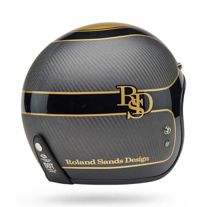 BELL CUSTOM500 CARBON RSDPLR M/G BLACK/GOLD  HELMET